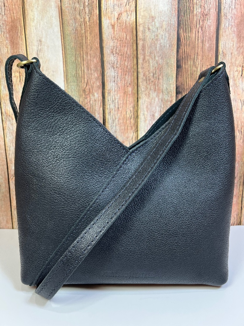 Portland Leather Naomi Night Owl Shoulder Crossbody Bag Small